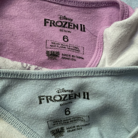 Disney Frozen II Girls 100% Cotton Pajama Sets - 2 Pack - Size 6 - Picture 4 of 5